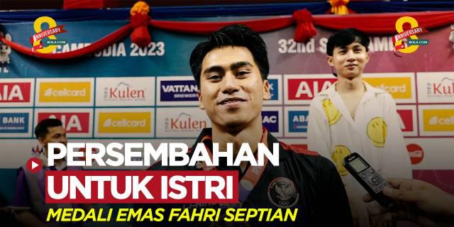 VIDEO: Fahry Septian Putratama Sebut Medali Emas SEA Games 2023 Dipersembahkan untuk Sang Istri