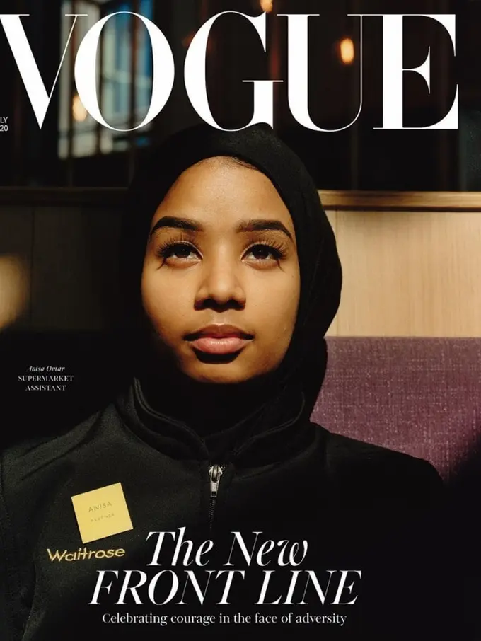 Karyawan Supermarket Anisa Omar Jadi Cover Majalah Vogue