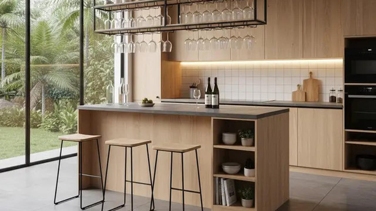 7 Model Dapur Bartender Minimalis, Desain Stylish yang Praktis untuk Rumah Modern 2025