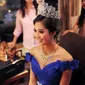 Penampakan Maria Rahajeng, Miss Indonesia, di ajang Miss World 2014.