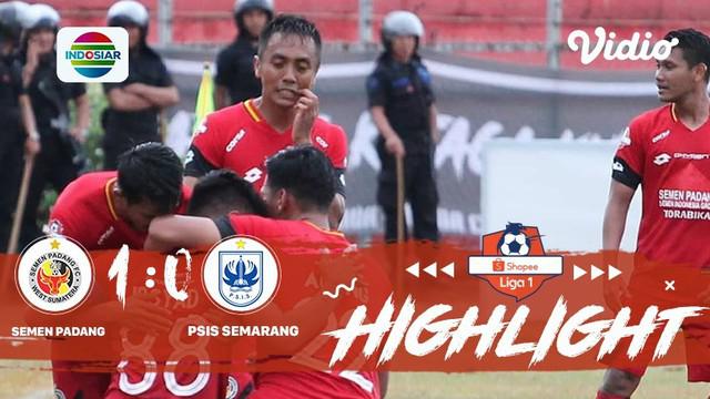 Laga lanjutan Shopee Liga 1, Semen Padang VS PSIS Semarang berakhir Dengan imbang 1-0 #shopeeliga1 #PSS Sleman #Persela Lamongan