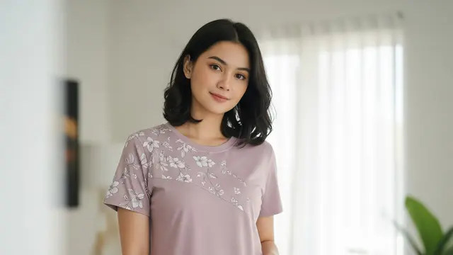 Model Daster Kaos Motif Bunga Simpel Tidak Norak