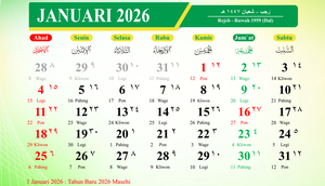 Kalender Hijriah 1447 - 1448 H  (Foto: Kemenag RI)