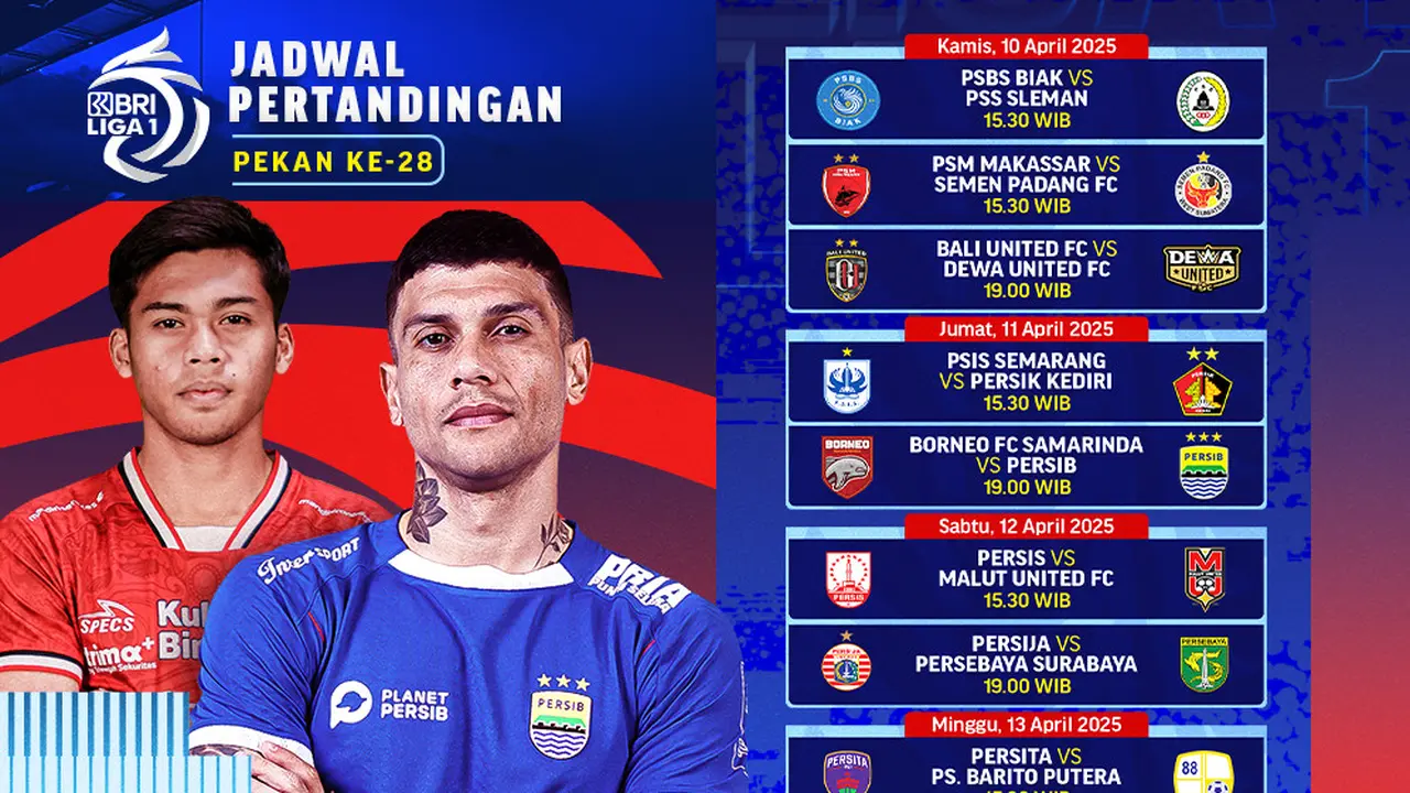 Jadwal Siaran Langsung BRI Liga 1 2024/25 Matchweek 28 di Vidio Pekan Ini