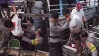 Aksi Heroik Polisi Kejar Maling hingga Terjung ke Laut