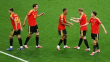Selebrasi pemain Belgia saat mencukur Selandia Baru di Piala Dunia 2026 (AFP)