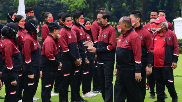 Jokowi Lepas Kontingen Indonesia untuk SEA Games 2021