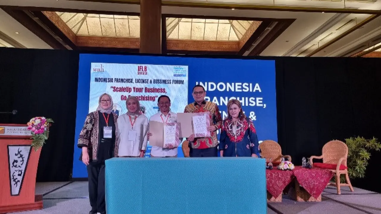 Ketua Umum Apkulindo dalam rangkaian Franchise and License Expo Indonesia 2022.
