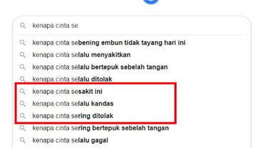 Deretan Kata Kunci Pencarian Google Super Kocak, Warganet Cari Solusi Cinta