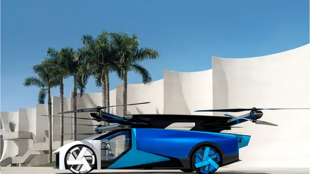 XPENG AEROHT, perusahaan mobil terbang asal China mengenalkan inovasi mobil terbang terbarunya di GITEX GLOBAL 2024, Dubai (Dok: XPENG)