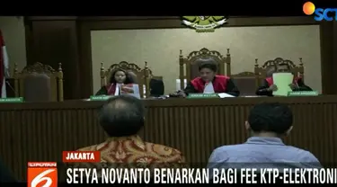 Setya Novanto dan Irvanto akui membagi-bagikan uang KTP elektronik dari Andi Narogong sebesar 3 juta dolar Amerika Serikat.