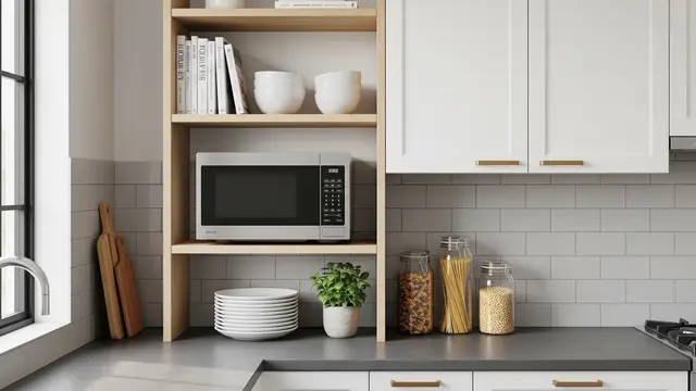Ide Tempat Menaruh Microwave di Dapur/AI Generated