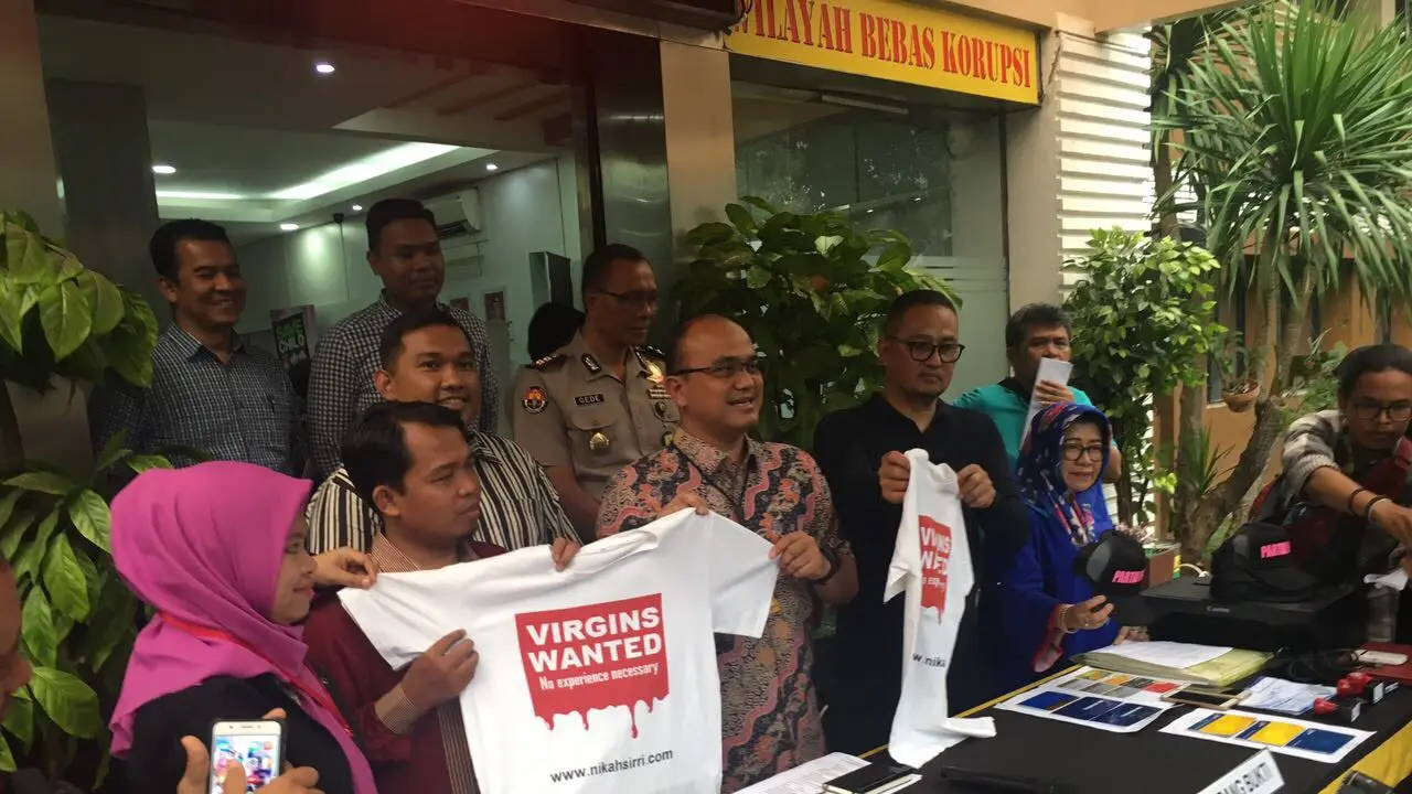 Konfrensi Pers Dugaan Pidana Situs Nikahsirri.com. (Muhammad Radityo Priyasmoro/Liputan6.com)