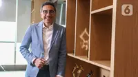 Direktur Utama PT Super Bank Indonesia Tigor M Siahaan berpose untuk Liputan6.com di Gedung SCTV Tower, Jakarta, Jumat (14/6/2024). (Liputan6.com/Angga Yuniar)