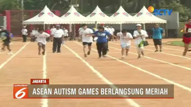 Indonesia jadi tuan rumah acara olahraga Asena Autism Games 2018. Ratusan peserta mengikuti olahraga cabang lari dan renang.