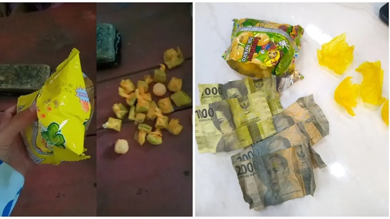6 Potret Makanan Ringan Berhadiah Uang Lebih dari 1 Lembar Ini Bikin Untung