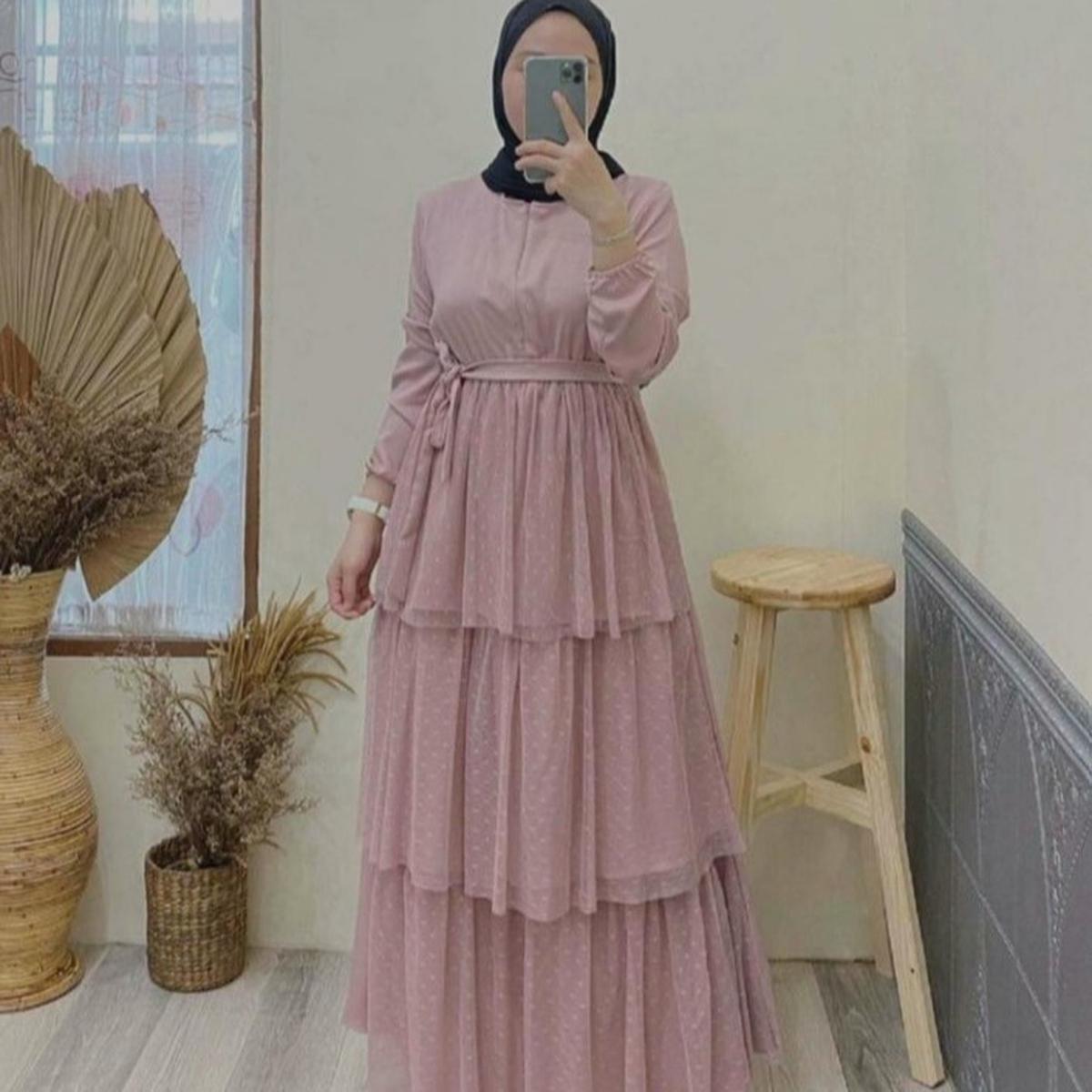 Gamis Ruffle Layered