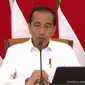 Presiden Joko Widodo atau Jokowi dalam konferensi pers Rancangan Undang-Undang Perlindungan Pekerja Rumah Tangga (RUU PPRT) dalam YouTube Sekretariat Presiden, Rabu (18/1/2023).