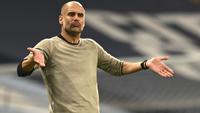 Pelatih Manchester City, Pep Guardiola. (AP Photo/Shaun Botterill, Pool)