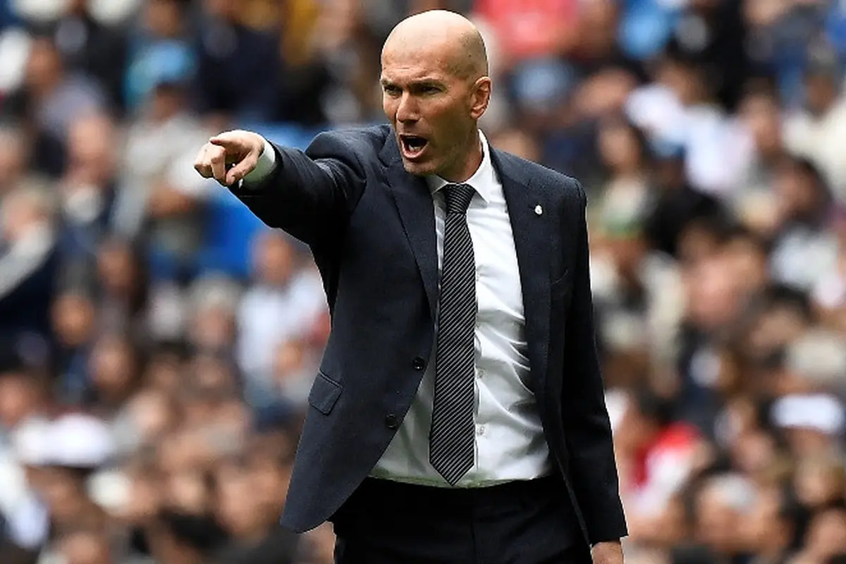Pelatih Real Madrid, Zinedine Zidane.