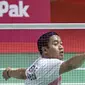 Aksi Fredy Setiawan atlet bulutangkis Indonesia di Asian Paragames 2018  di Istora Senayan, Minggu (7/10/2018).  (Bola.com/Peksi Cahyo)