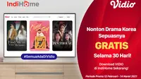Pelanggan IndiHome Bisa Nonton Drama Korea Gratis di Vidio Selama 30 Hari