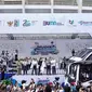 Menteri BUMN Erick Thohir melepas program mudik gratis bersama BUMN 2023 di area Plaza Barat Gelora Bung Karno (GBK), Jakarta, Selasa (18/4/2023). (Dok KBUMN)