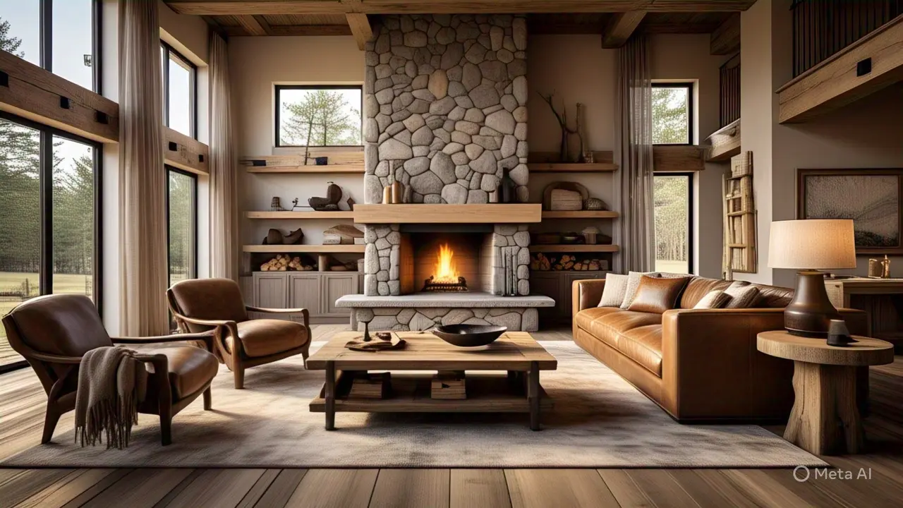 Desain Rumah Rustic