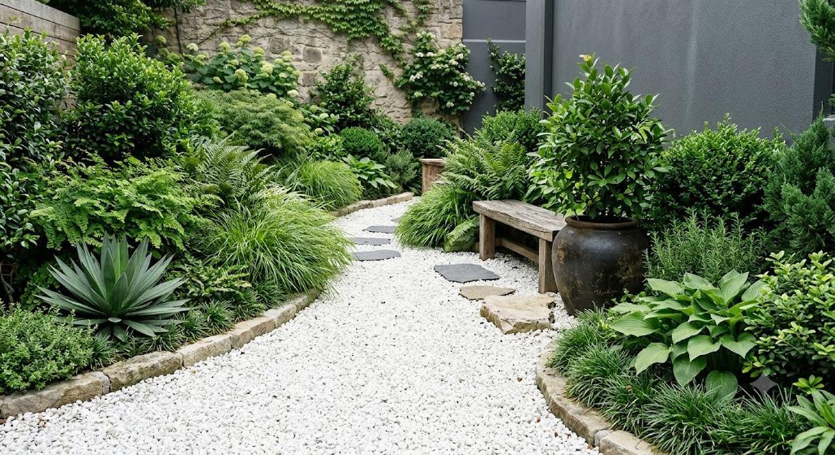 Inspirasi Taman Bertekstur tanpa Banyak Warna (AI Generated)