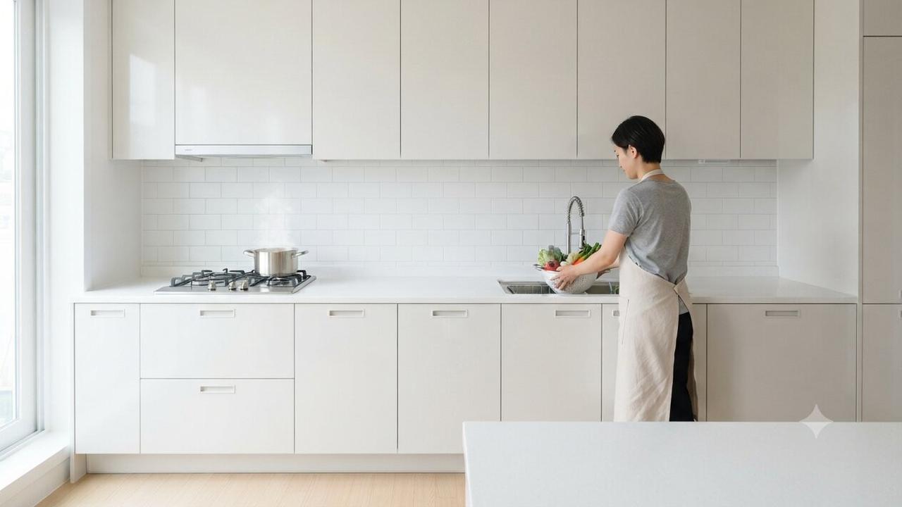 Model Dapur yang Tetap Bersih Meski Sering Terkena Cipratan Air