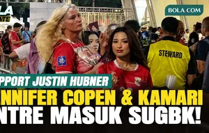 Jennifer Coppen dan Kamari Antre Masuk SUGBK, Dukung Justin Hubner Lawan Singapura