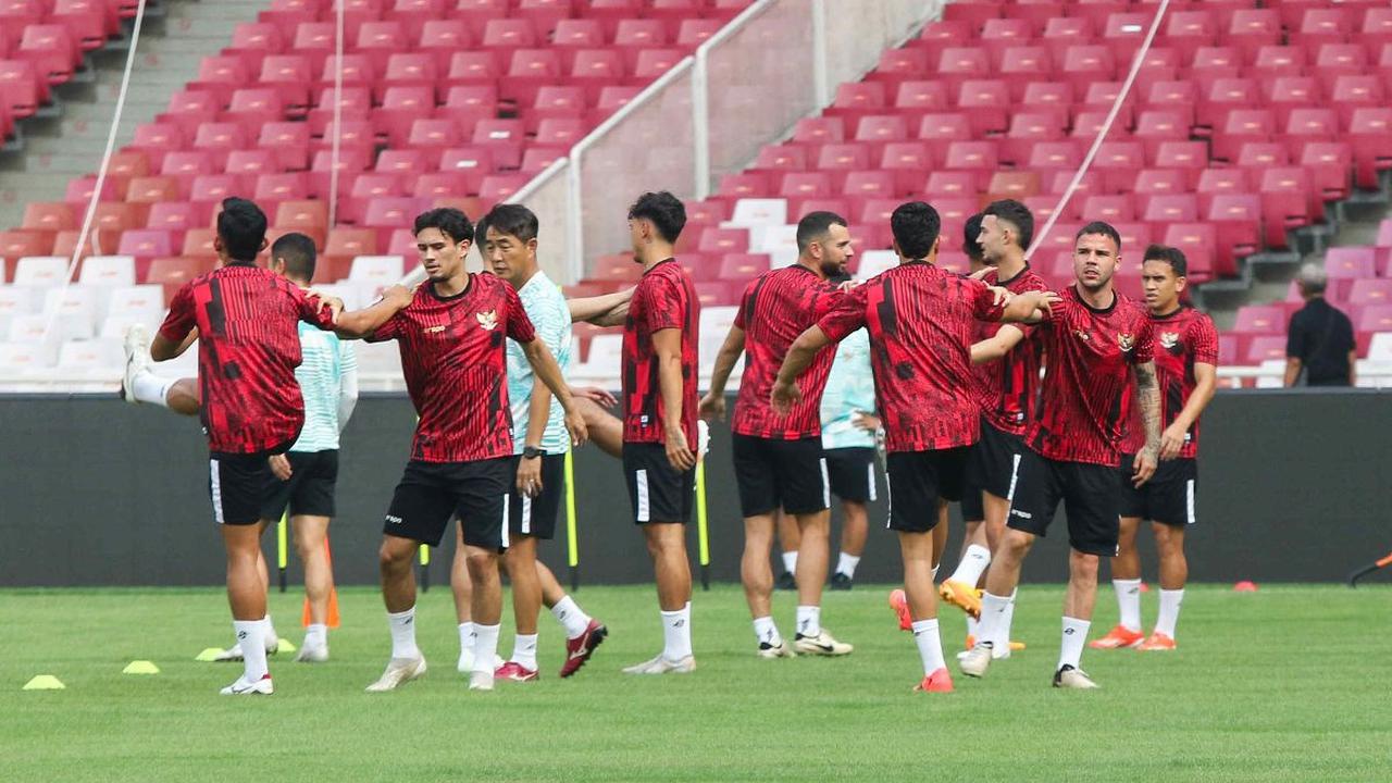 Latihan yang dipimpin langsung oleh pelatih Shin Tae-yong ini turut diikuti sejumlah pemain yang berkarir di luar negeri.