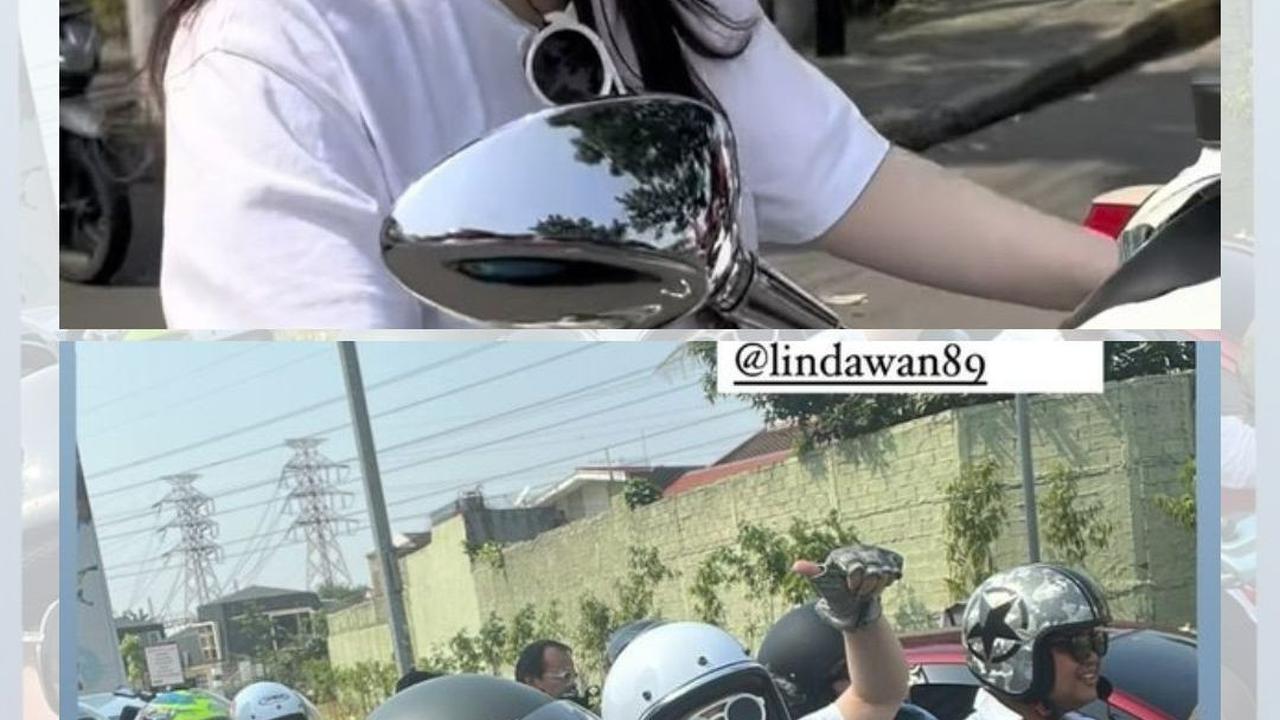 10 Potret Nathalie Holscher Sunmori Naik Vespa - Netizen: Kembali ke Settingan Pabrik