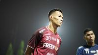 Eky Taufik jadi satu di antara pemain yang dipastikan tetap bermain di Persis. Ia sudah mengikuti latihan klub tersebut.  (Dok. Persis Solo)