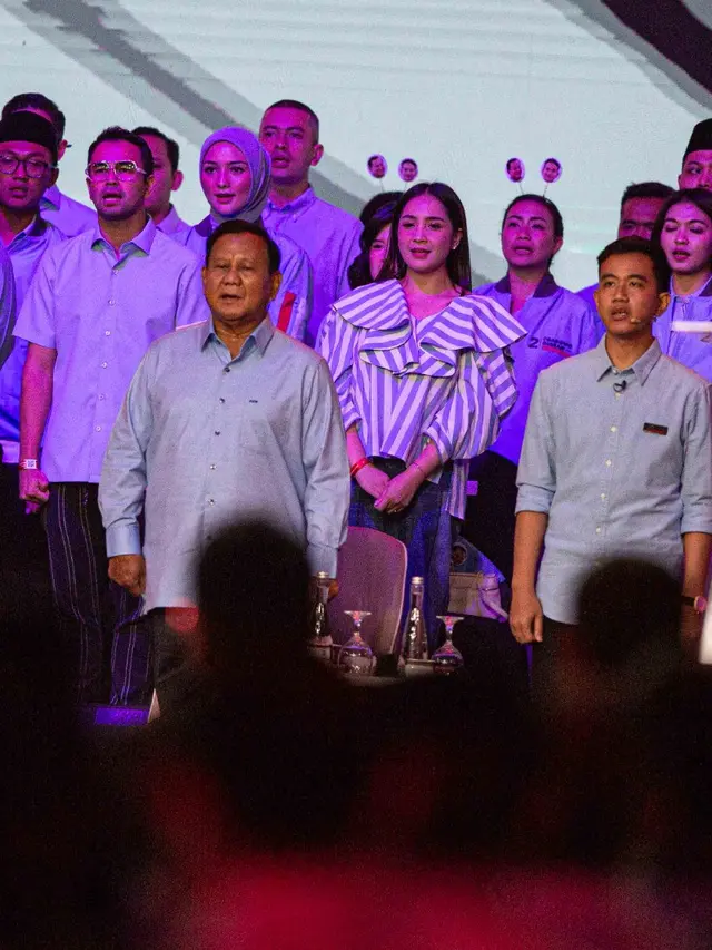 Raffi Ahmad dan Nagita Slavina di Debat Cawapres