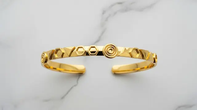 Gelang Cincin Berpola Geometris Minimalis