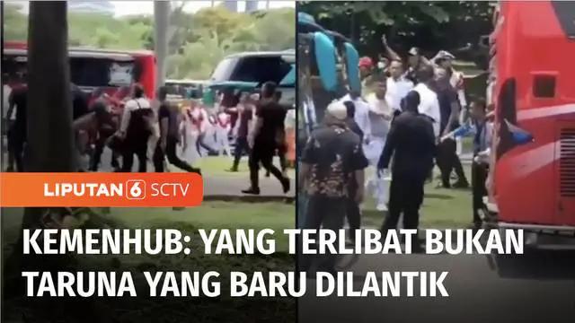 VIDEO: Taruna Kemenhub Baku Hantam Usai Wisuda Terpadu Perwira Transportasi di Monas
