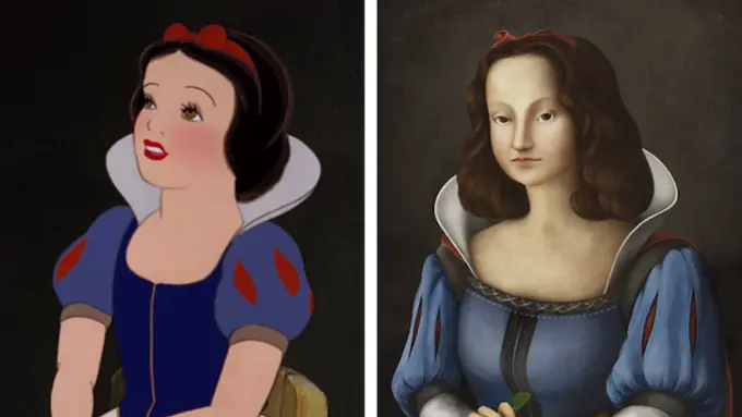 Ketika 10 Wajah Puteri Disney Dilukis Serupa Wajah Mona Lisa