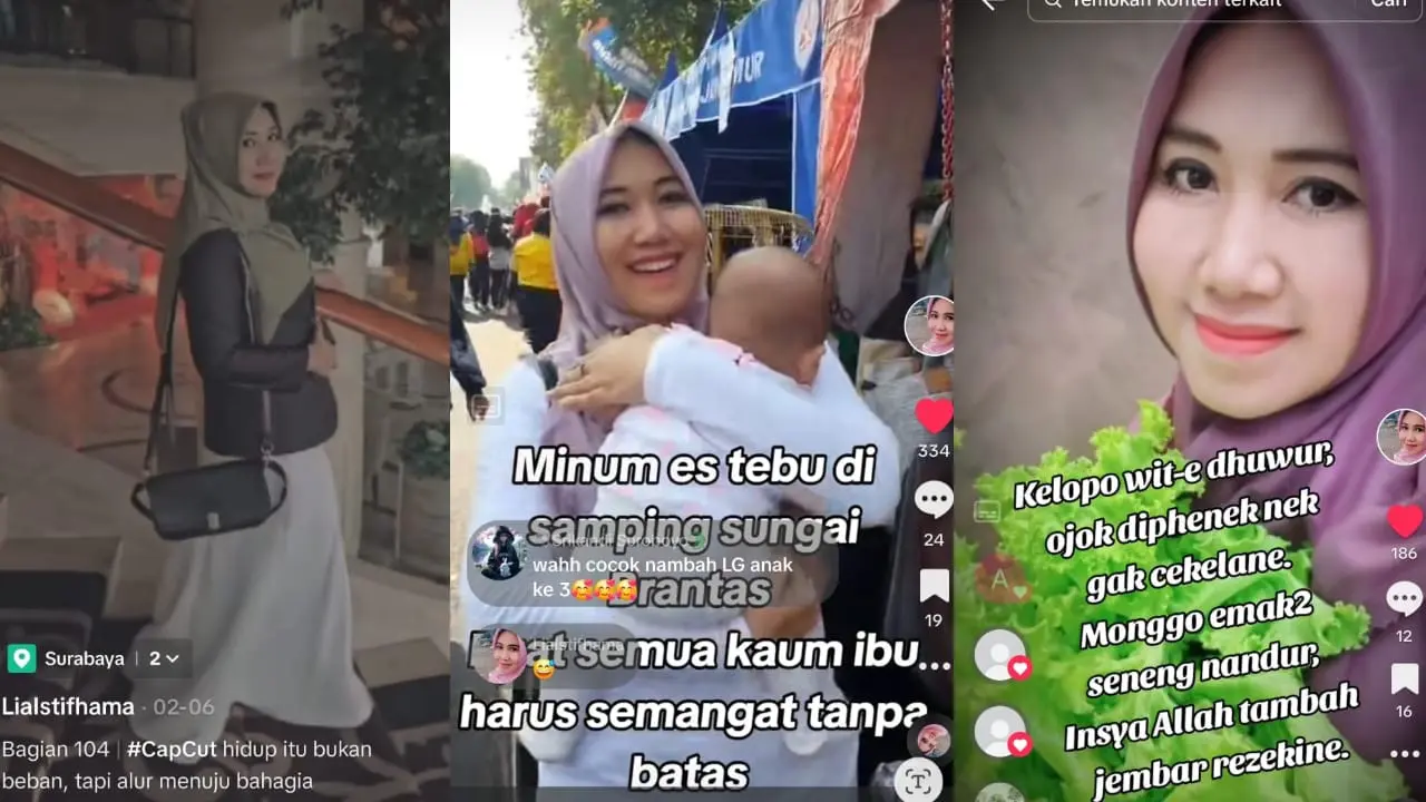 Laman Akun Resmi Tiktok Lia Istifhama. (Istimewa)