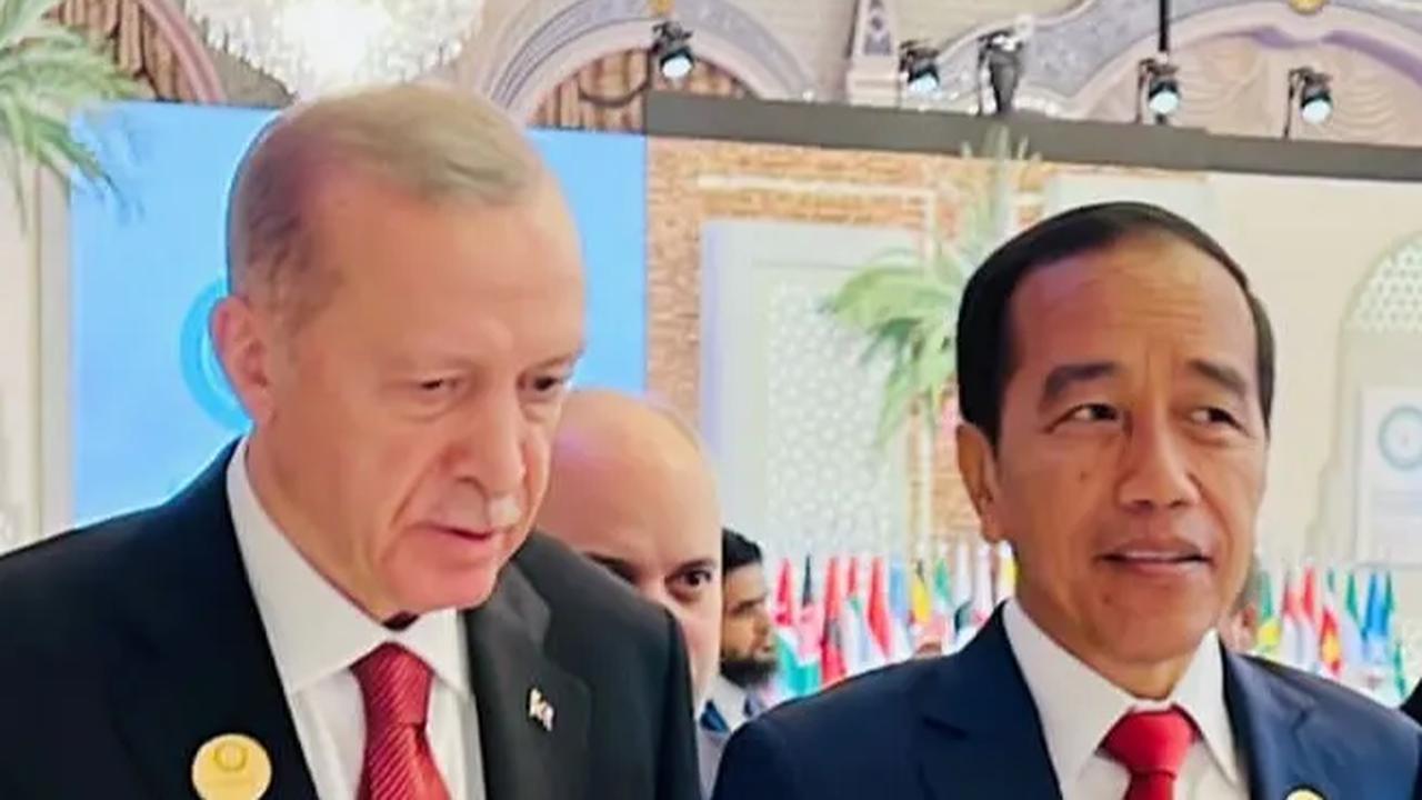 Indonesia-Turki Bahas Bantuan untuk Palestina, Erdogan Gandeng Erat Jokowi
