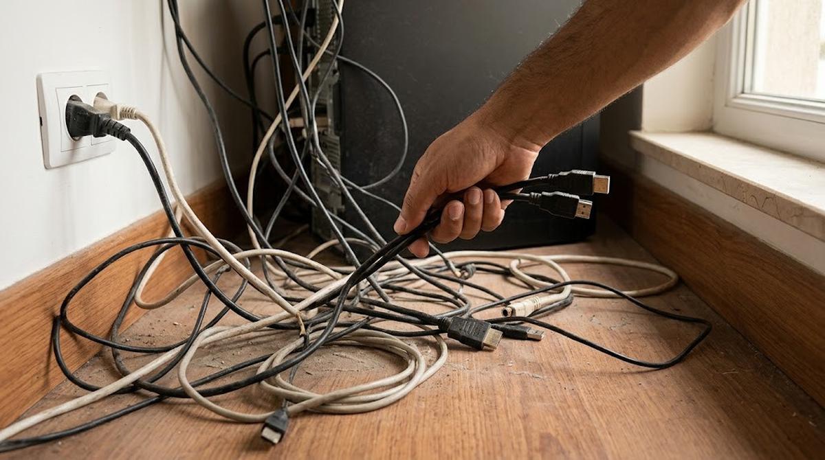 Kelompokkan Kabel Sesuai Perangkat