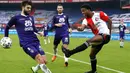 Tyrell Malacia sendiri merupakan produk asli Akademi Feyenoord yang mulai memperkuat tim senior pada awal musim 2017/2018 usai dipromosikan dari tim U-19. (AFP/ANP/Pieter Stam de Jonge)