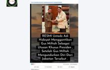 Cek Fakta: Benarkah Ustaz Adi Hidayat Disebut-sebut Gantikan Gus Miftah jadi Utusan Khusus Presiden?