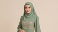7 Model Gamis Syari A-Line Ruffle Lengan Soft Trend 2025, Chic dan Elegan