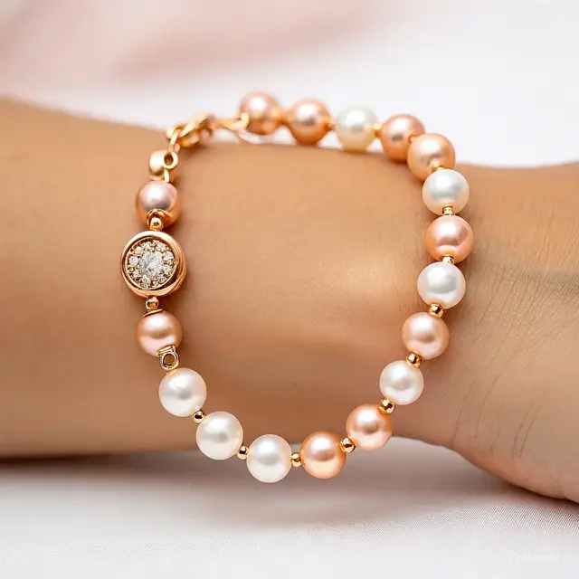 Model Gelang Mutiara Emas