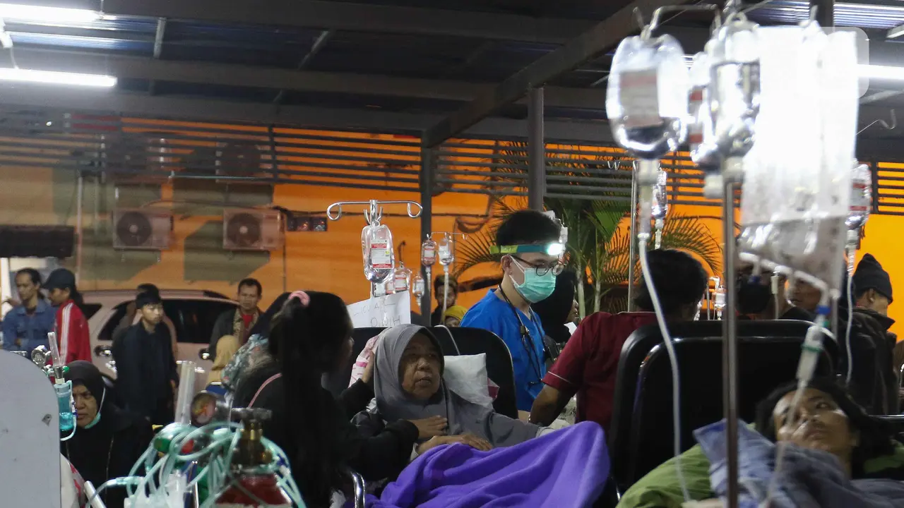 Kondisi Korban Gempa Cianjur di RSUD Sayang