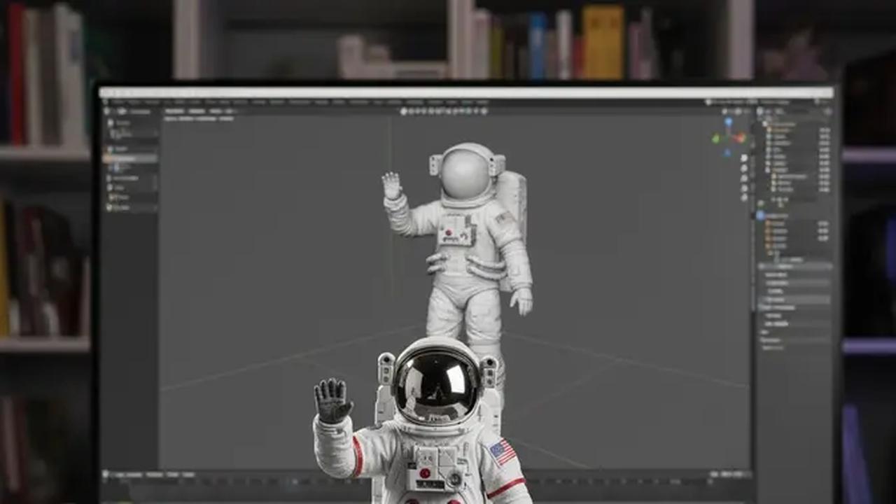 Miniatur Astronot 3D dari Gemini AI.Oleh Matahari Kartika Purusakara/Liputan6.com