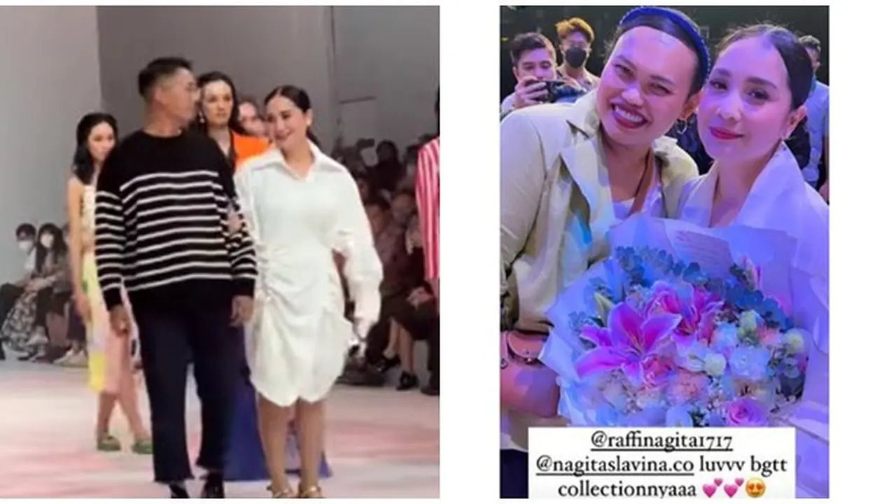 10 Potret Nagita Slavina Rilis Koleksi Baju di JFW 2023, Raffi Ahmad Ikut Mendukung