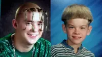 Gaya rambut jadul anak tahun 80-an (Sumber: Boredpanda)