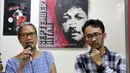 Aktivis yang tergabung dalam Koalisi Keadilan untuk Munir saat menyampaikan keterangan bersama terkait 15 tahun terbunuhnya aktivis HAM Munir di Jakarta, Jumat (6/9/2019). Mereka mendesak pemerintah tegas dan serius menuntaskan kasus Munir. (Liputan6.com/Helmi Fithriansyah)